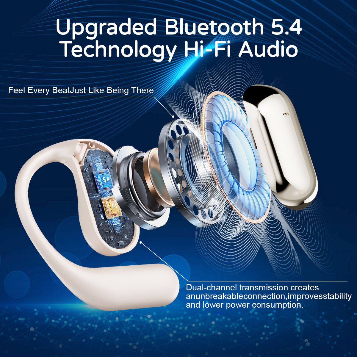 AI Real-Time Translation Earbuds-3-in-1 Wireless Bluetooth Translation Headphones for 144 Languages & Accents,Compatible with iOS & Android, Translation Device for Travel, Business, Learning (Pink)